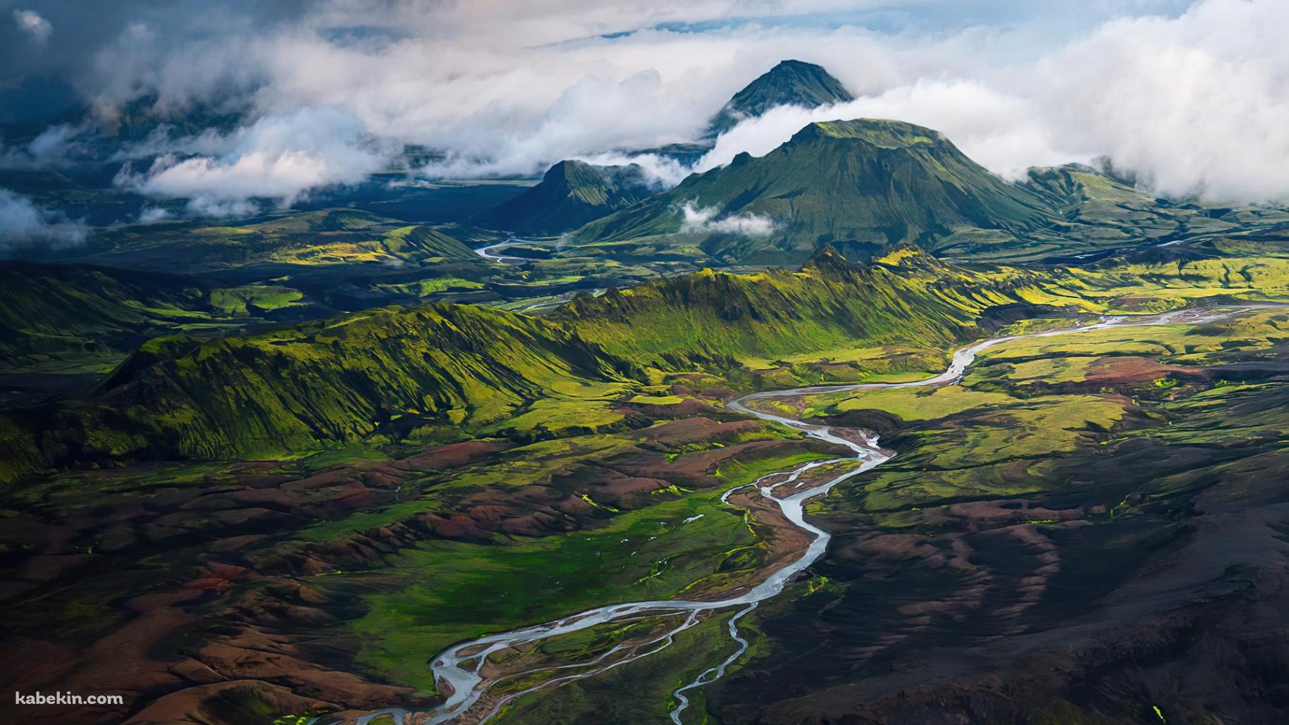 アイスランドの壮大な高地 / ラキ火山の壁紙(1829px x 1029px) 高画質 PC・デスクトップ用