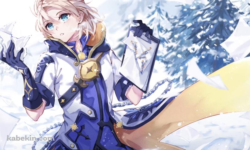 紙を破くアルベド / 原神の壁紙(800px x 480px) 高画質 PC・デスクトップ用