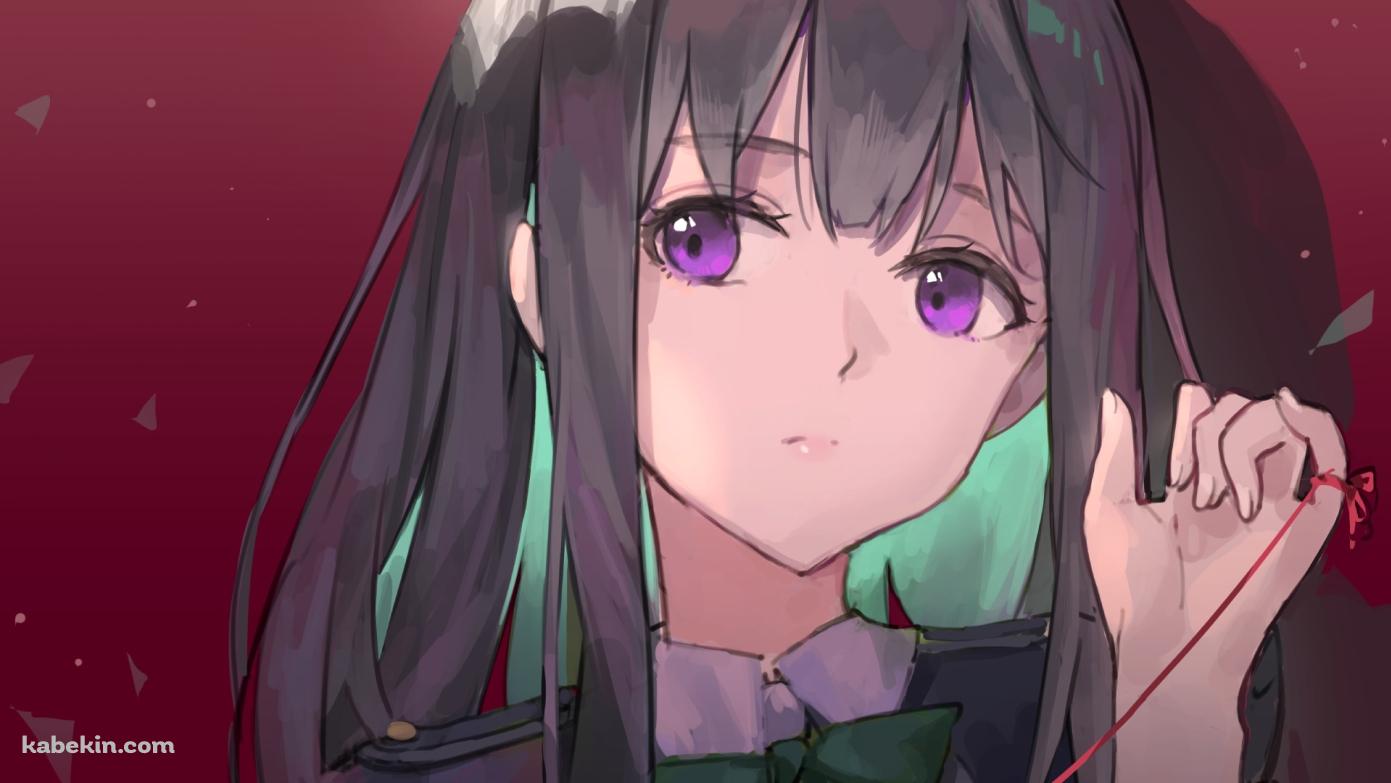 左手に赤い糸 / 井ノ上たきな / 可愛い / リコリス・リコイルの壁紙(1391px x 783px) 高画質 PC・デスクトップ用