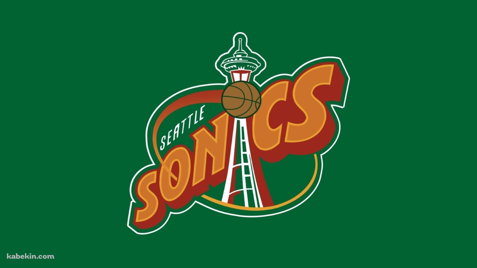 シアトル・スーパーソニックス / Seattle Supersonics / バスケットボールチームの壁紙(1536px x 864px) 高画質 PC・デスクトップ用