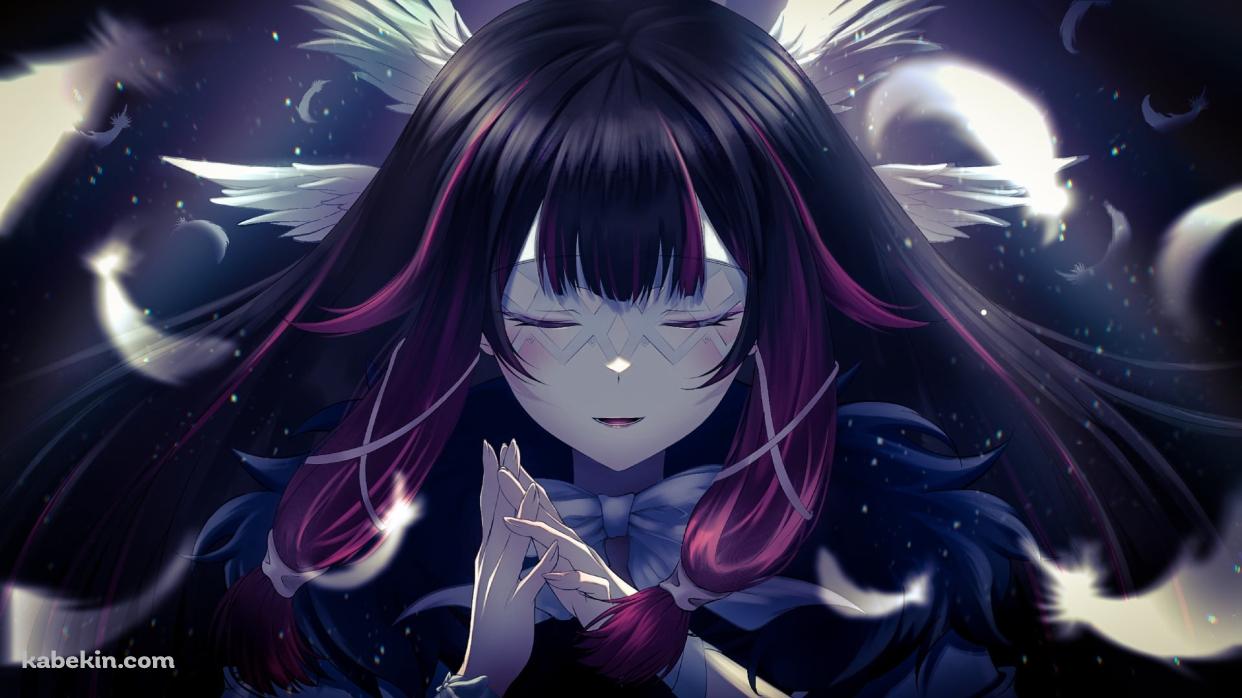 手を合わせて目をつぶるコロンビーナ / 原神の壁紙(1242px x 698px) 高画質 PC・デスクトップ用