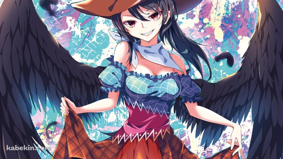 スカートの両端を持つ驪駒早鬼 (くろこまさき) / 東方の壁紙(960px x 540px) 高画質 PC・デスクトップ用
