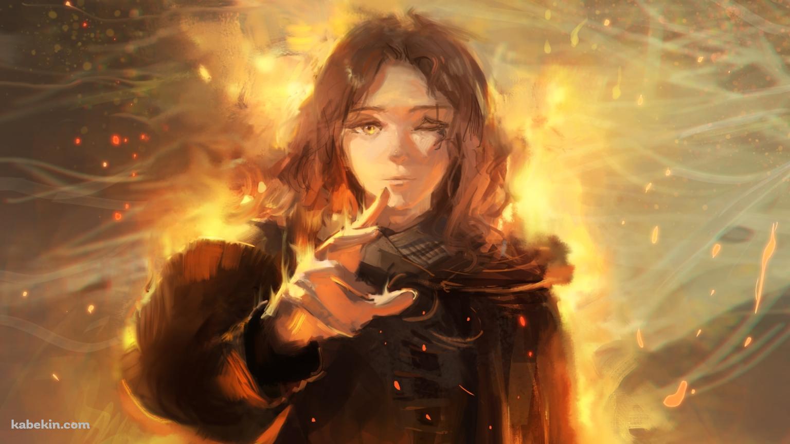 右手を掲げるメリナ / エルデンリングの壁紙(1536px x 864px) 高画質 PC・デスクトップ用