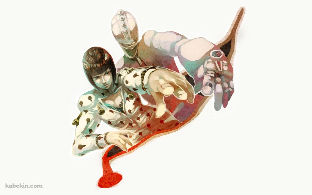 淡い色調で描かれたブローノ・ブチャラティとスティッキィ・フィンガーズ / ジョジョの奇妙な冒険の壁紙(1280px x 800px) 高画質 PC・デスクトップ用