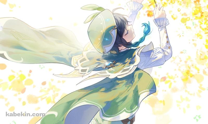 タクトを振るうウェンティ / 原神の壁紙(800px x 480px) 高画質 PC・デスクトップ用