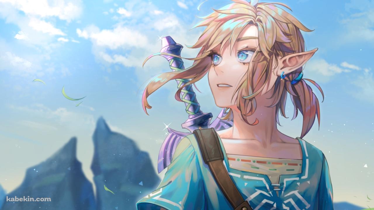晴天時 遠くを見つめるリンク / ゼルダの伝説 ブレスオブザワイルドの壁紙(1280px x 720px) 高画質 PC・デスクトップ用