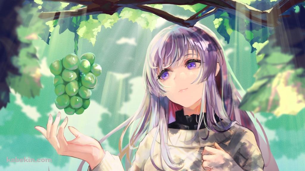 マスカットに手を伸ばす幽谷霧子（ゆうこく きりこ） / アイドルマスターシャイニーカラーズの壁紙(1024px x 576px) 高画質 PC・デスクトップ用