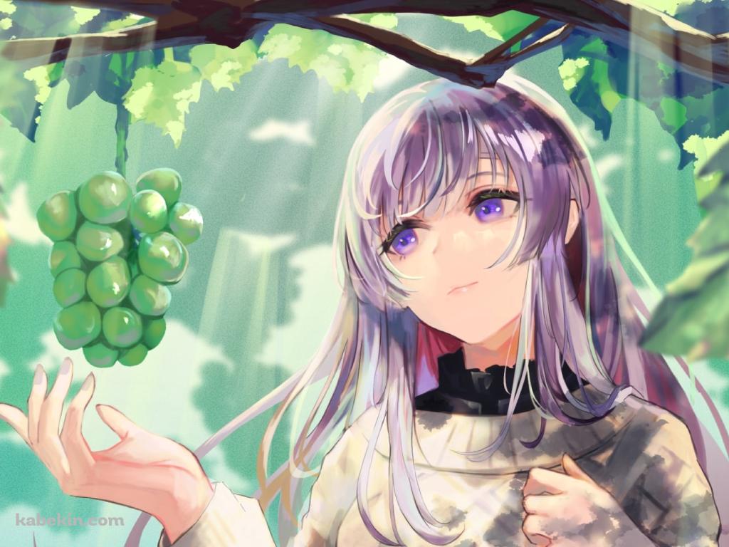 マスカットに手を伸ばす幽谷霧子（ゆうこく きりこ） / アイドルマスターシャイニーカラーズの壁紙(1024px x 768px) 高画質 PC・デスクトップ用