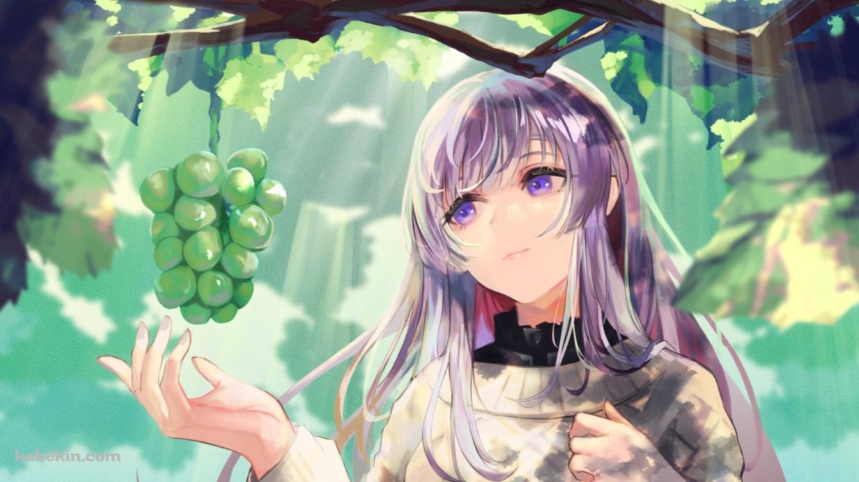 マスカットに手を伸ばす幽谷霧子（ゆうこく きりこ） / アイドルマスターシャイニーカラーズの壁紙(1242px x 698px) 高画質 PC・デスクトップ用