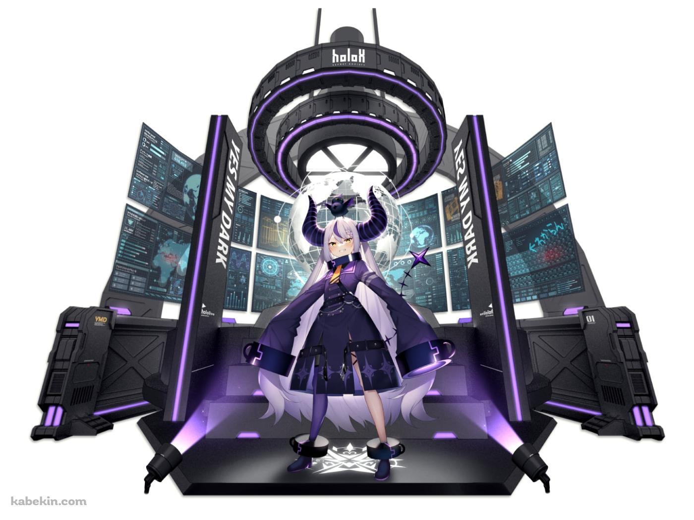 スポットライトを浴びるラプラス・ダークネス / YES MY DARK / ホロライブ / バーチャルYouTuber / Vtuberの壁紙(1400px x 1050px) 高画質 PC・デスクトップ用