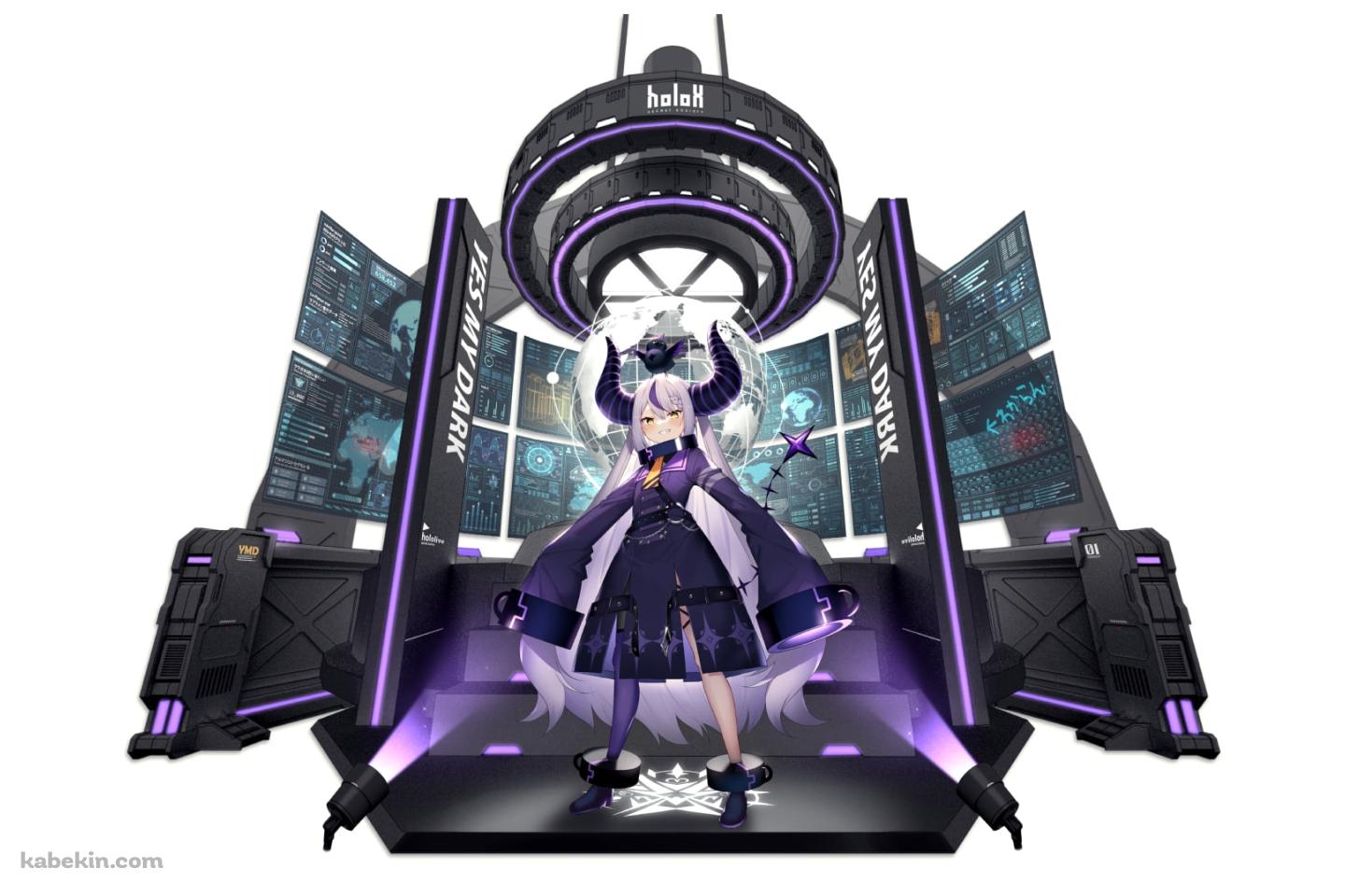スポットライトを浴びるラプラス・ダークネス / YES MY DARK / ホロライブ / バーチャルYouTuber / Vtuberの壁紙(1440px x 960px) 高画質 PC・デスクトップ用