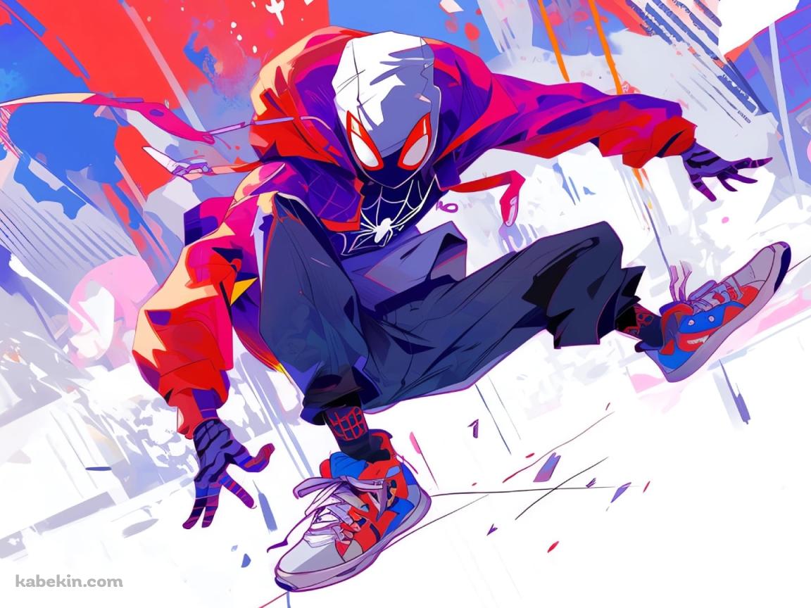 スパイダーマン：アクロス・ザ・スパイダーバース / かっこいい / 白の壁紙(1152px x 864px) 高画質 PC・デスクトップ用
