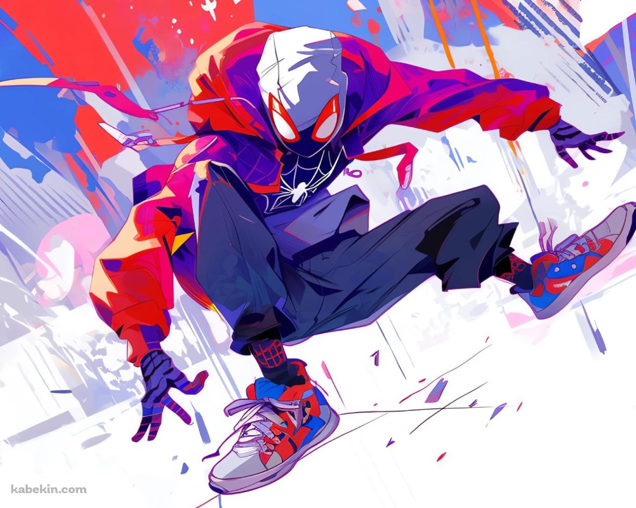 スパイダーマン：アクロス・ザ・スパイダーバース / かっこいい / 白の壁紙(1280px x 1024px) 高画質 PC・デスクトップ用