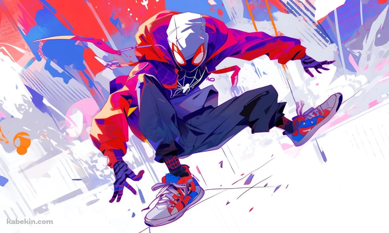 スパイダーマン：アクロス・ザ・スパイダーバース / かっこいい / 白の壁紙(1280px x 768px) 高画質 PC・デスクトップ用