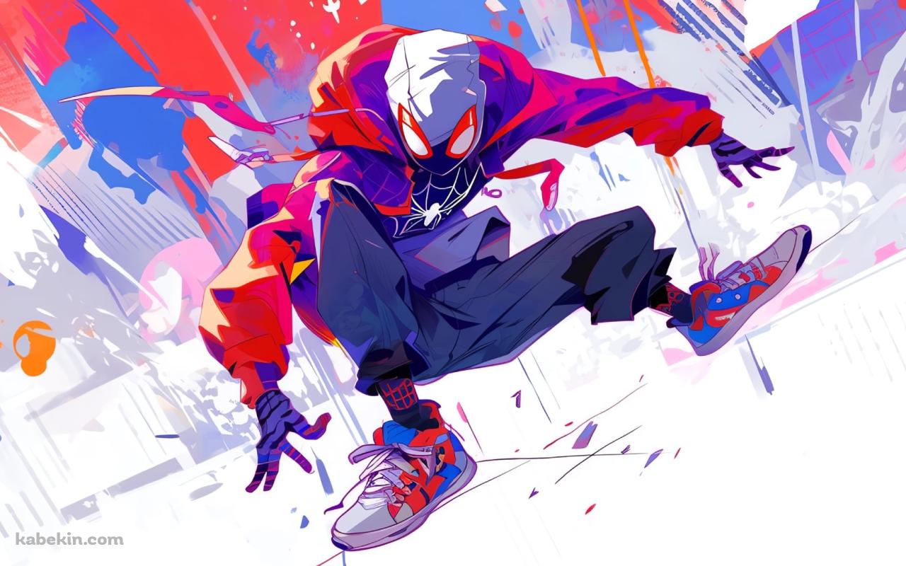 スパイダーマン：アクロス・ザ・スパイダーバース / かっこいい / 白の壁紙(1280px x 800px) 高画質 PC・デスクトップ用