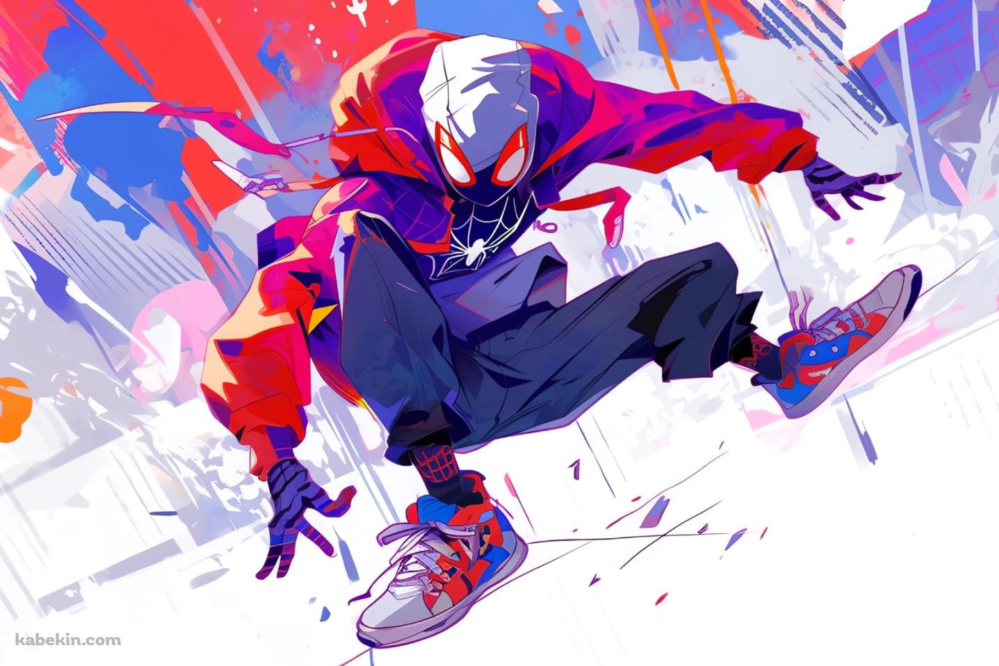 スパイダーマン：アクロス・ザ・スパイダーバース / かっこいい / 白の壁紙(1440px x 960px) 高画質 PC・デスクトップ用
