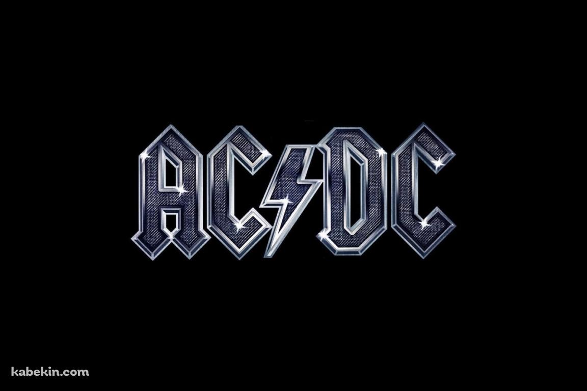 AC/DC（エーシー・ディーシー） / 銀色のロゴの壁紙(1152px x 768px) 高画質 PC・デスクトップ用