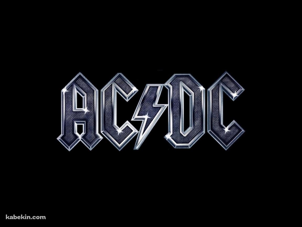 AC/DC（エーシー・ディーシー） / 銀色のロゴの壁紙(1152px x 864px) 高画質 PC・デスクトップ用