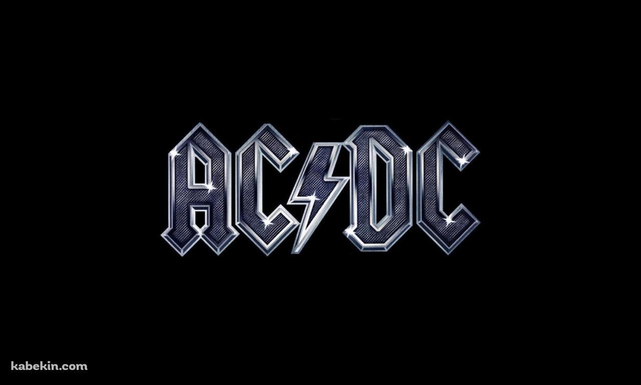 AC/DC（エーシー・ディーシー） / 銀色のロゴの壁紙(1280px x 768px) 高画質 PC・デスクトップ用