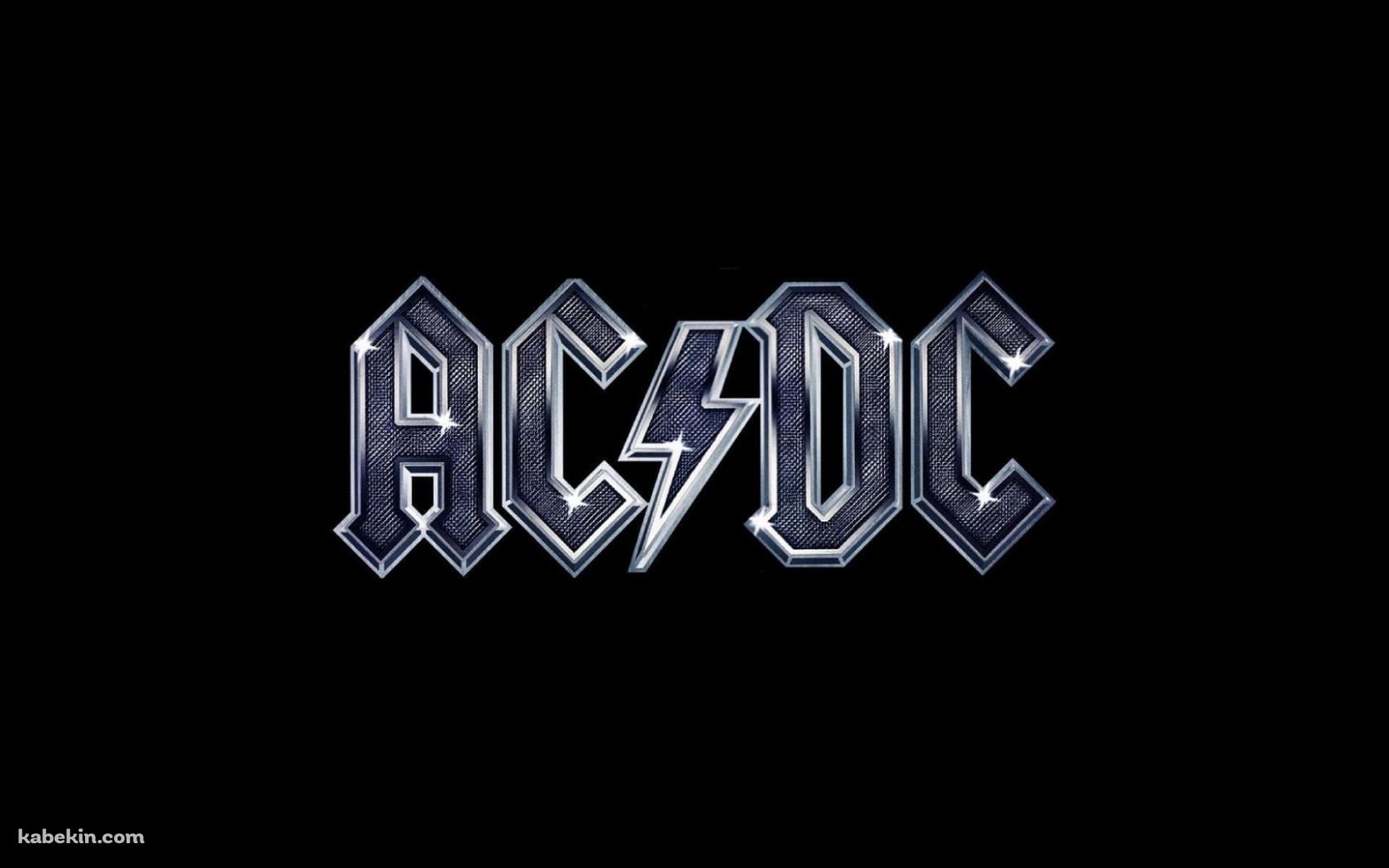 AC/DC（エーシー・ディーシー） / 銀色のロゴの壁紙(1680px x 1050px) 高画質 PC・デスクトップ用