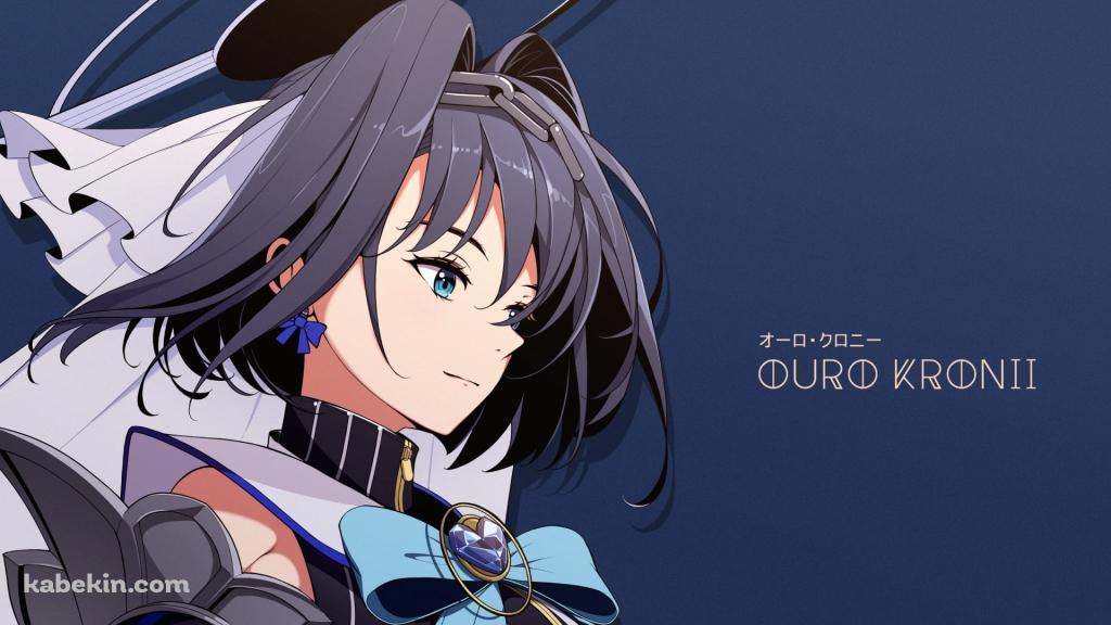 かっこいいオーロ・クロニー / 青 / ホロライブ / バーチャルYouTuber / Vtuberの壁紙(1024px x 576px) 高画質 PC・デスクトップ用