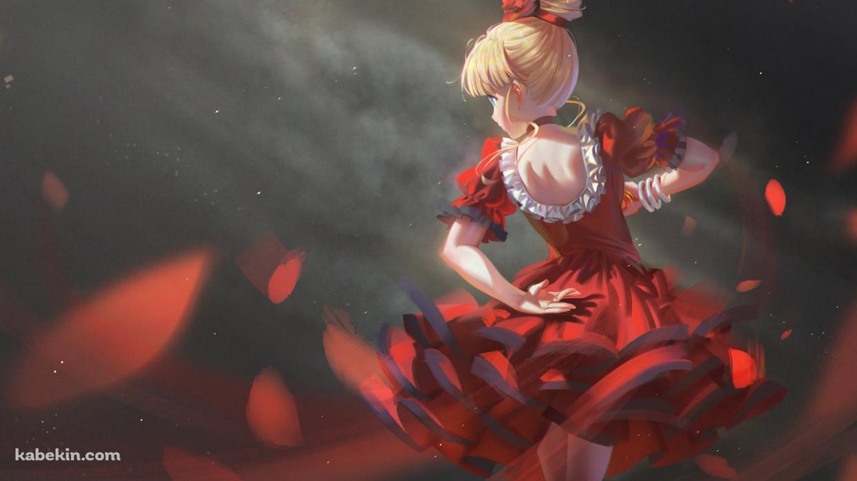 赤いドレスを着たナージャ・アップルフィールド / 明日のナージャの壁紙(1242px x 698px) 高画質 PC・デスクトップ用