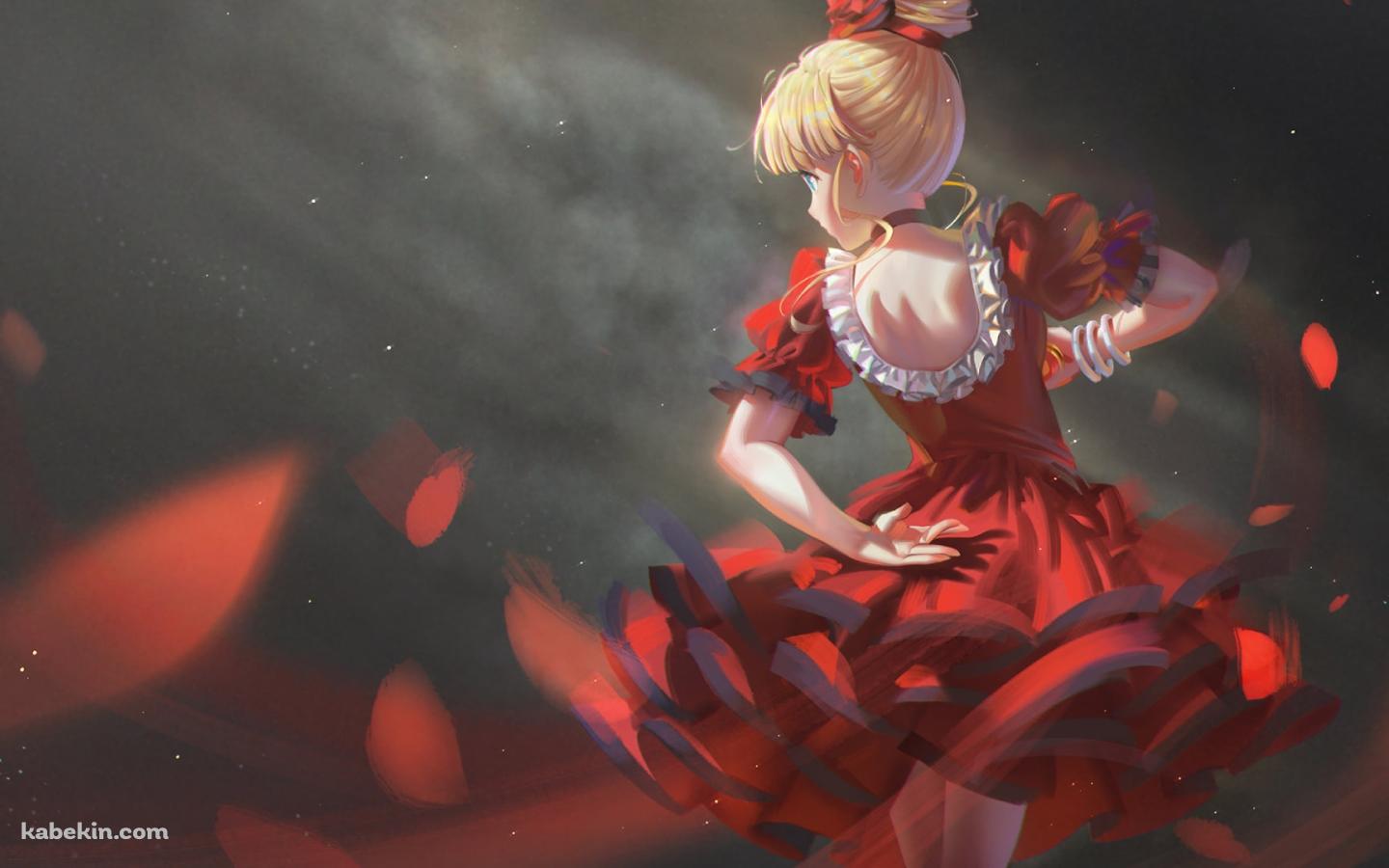 赤いドレスを着たナージャ・アップルフィールド / 明日のナージャの壁紙(1440px x 900px) 高画質 PC・デスクトップ用