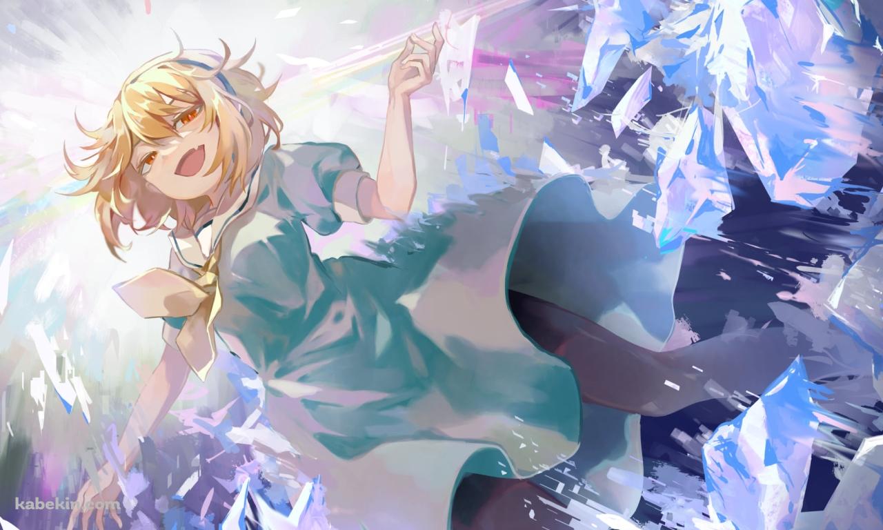 下から見上げた北条沙都子（ほうじょう さとこ） / ひぐらしのなく頃にの壁紙(1280px x 768px) 高画質 PC・デスクトップ用