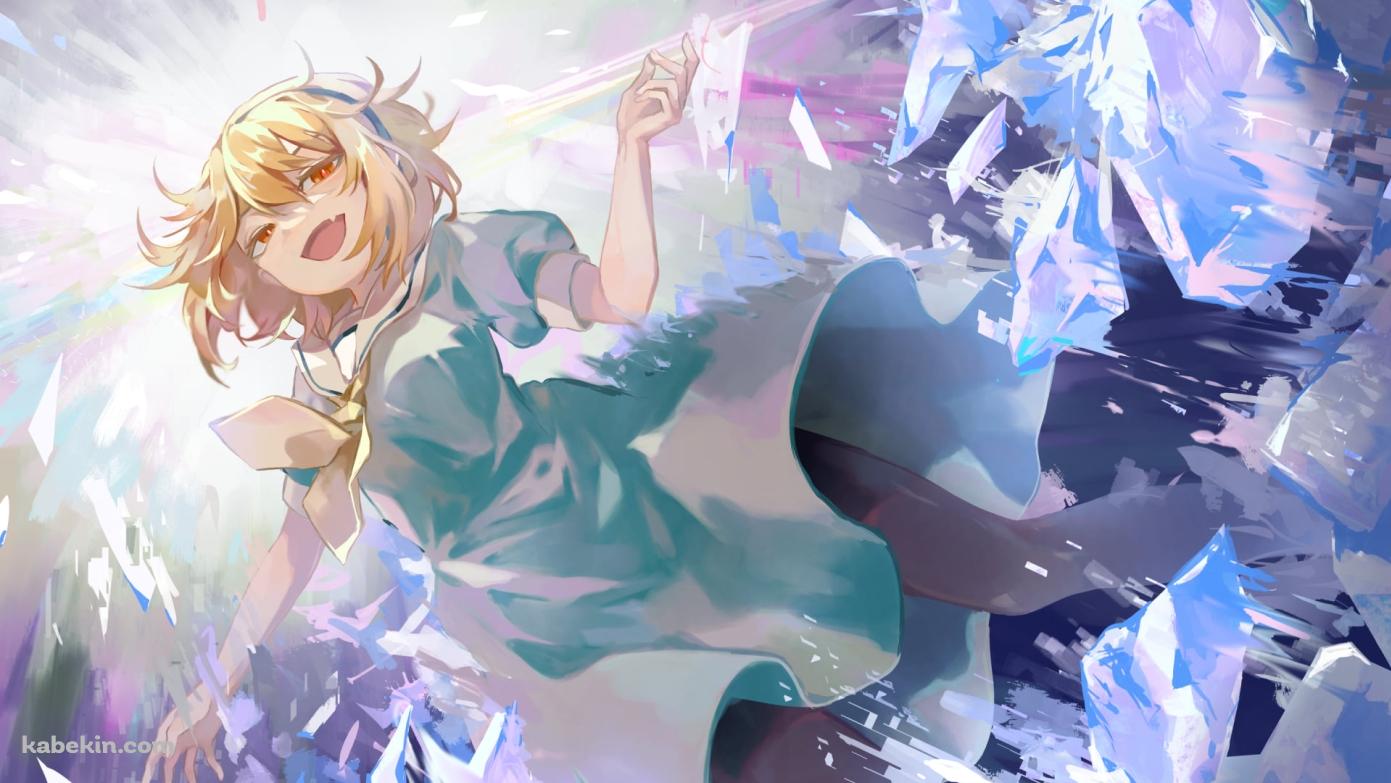 下から見上げた北条沙都子（ほうじょう さとこ） / ひぐらしのなく頃にの壁紙(1391px x 783px) 高画質 PC・デスクトップ用