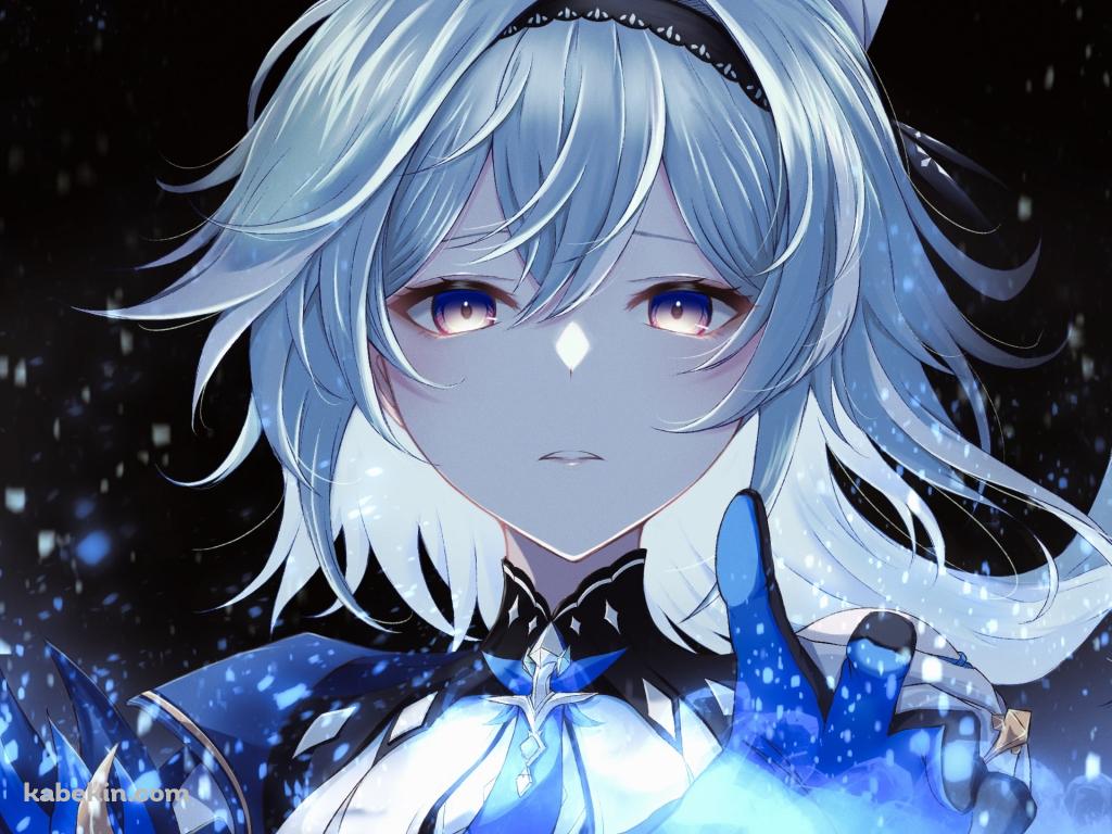 左手をかざす綺麗なエウルア・ローレンス / 原神の壁紙(1024px x 768px) 高画質 PC・デスクトップ用