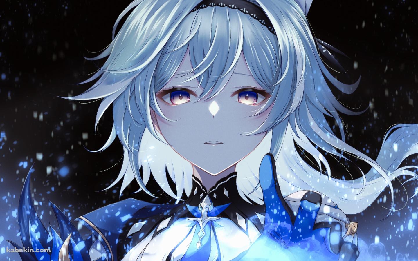 左手をかざす綺麗なエウルア・ローレンス / 原神の壁紙(1440px x 900px) 高画質 PC・デスクトップ用
