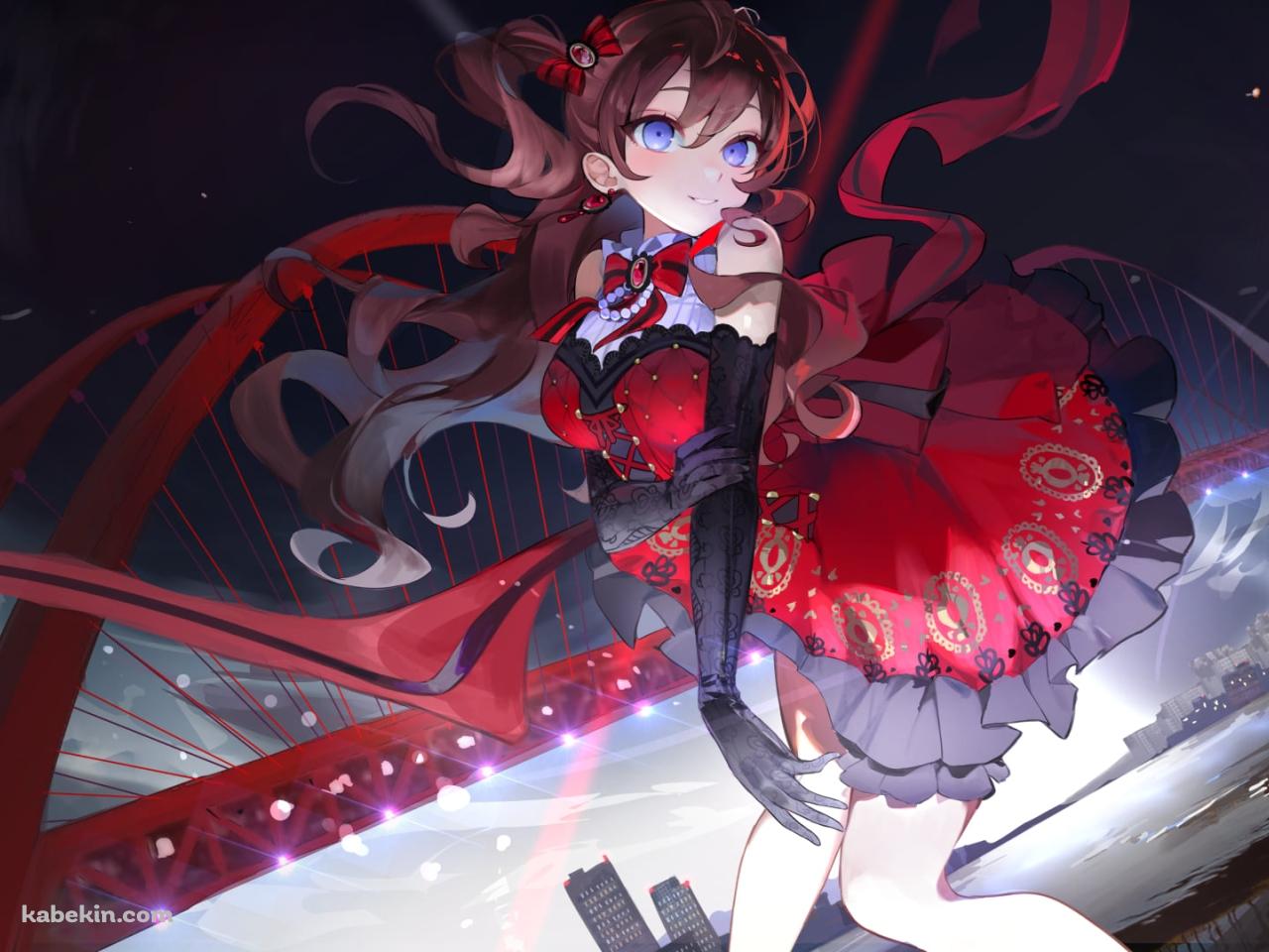赤いドレスを着た一ノ瀬志希 / アイドルマスターシンデレラガールズの壁紙(1280px x 960px) 高画質 PC・デスクトップ用