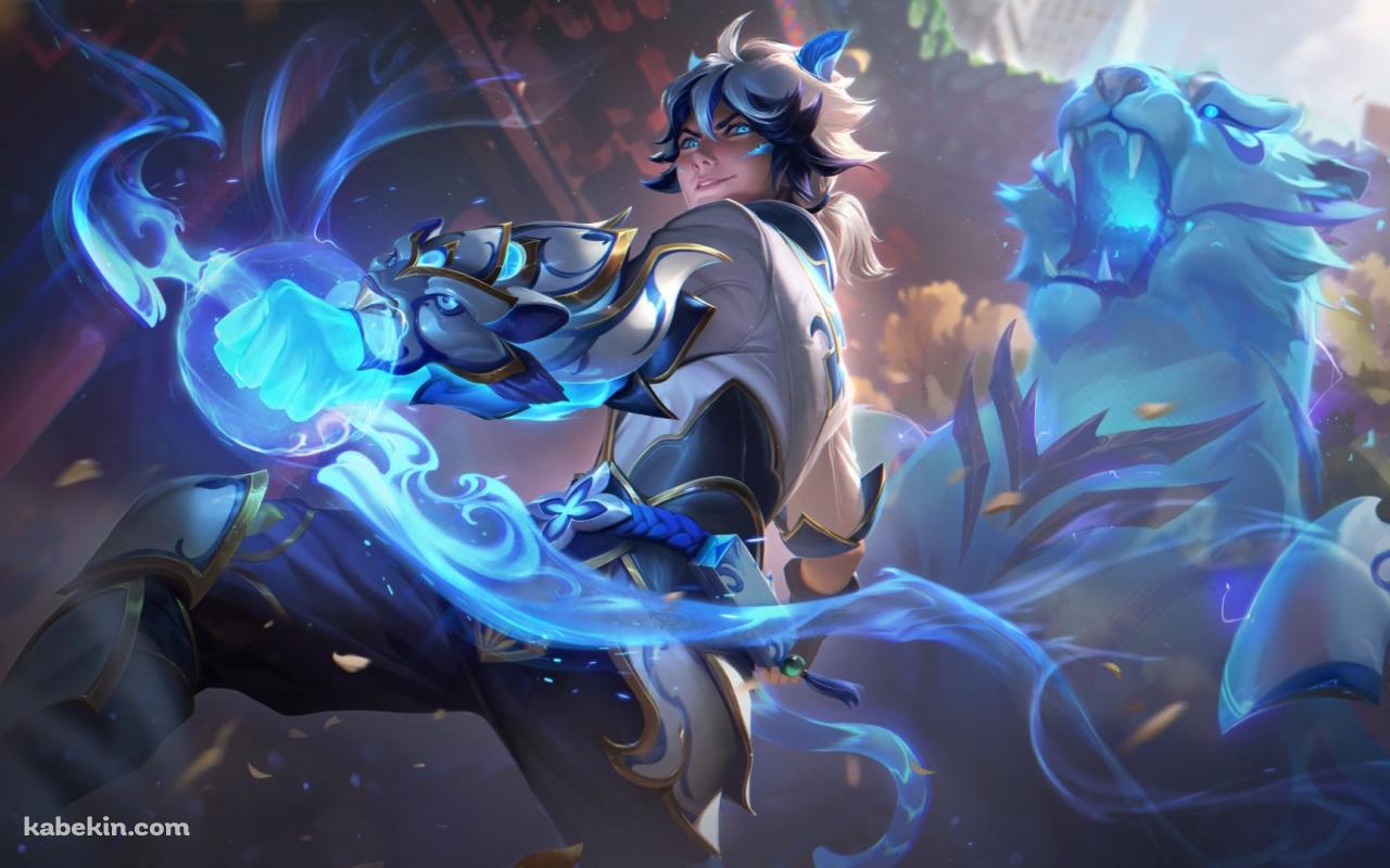 青い弓を持つエズリアル / リーグ・オブ・レジェンド  / ezreal / league of legendsの壁紙(1280px x 800px) 高画質 PC・デスクトップ用