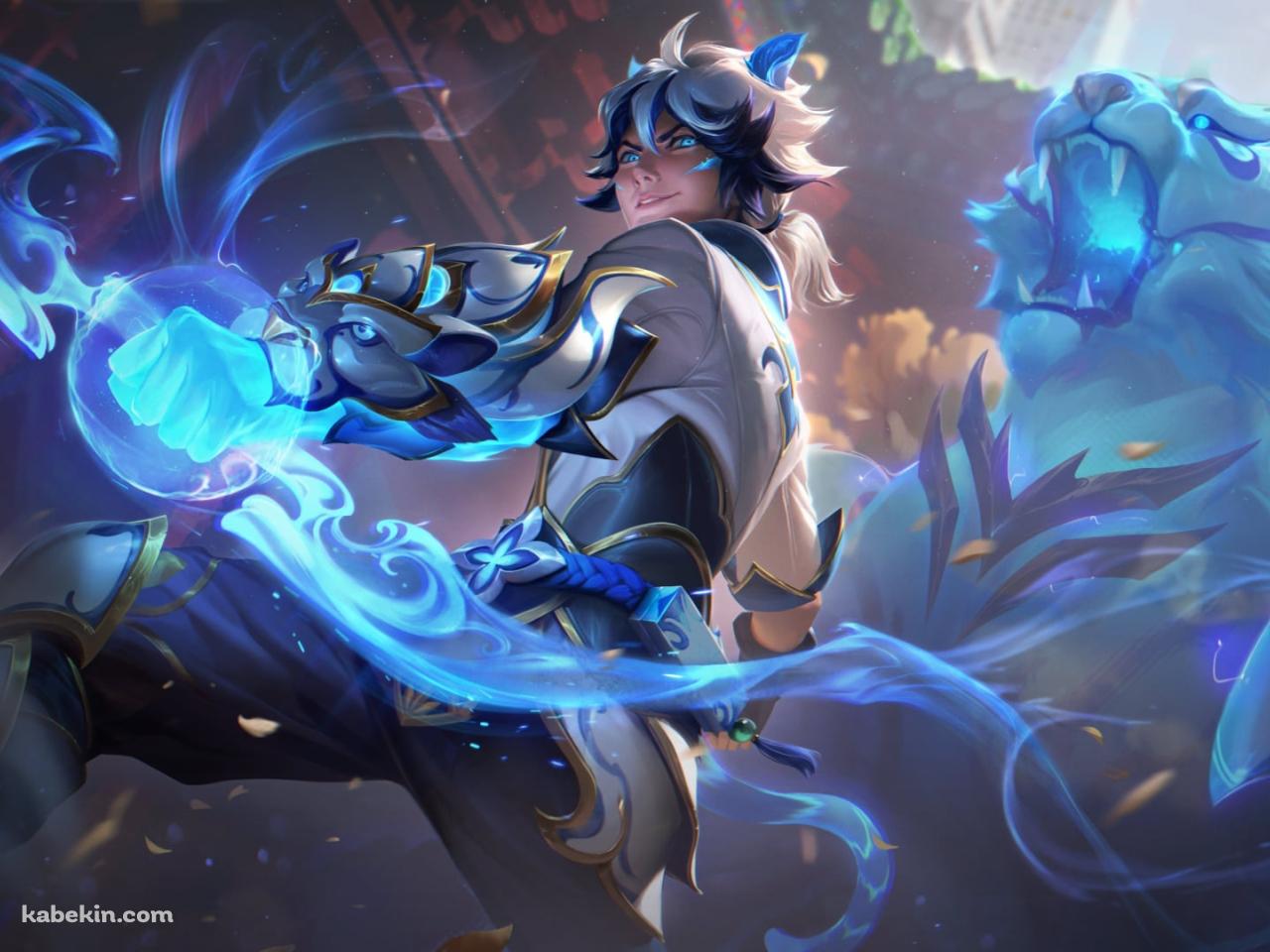 青い弓を持つエズリアル / リーグ・オブ・レジェンド  / ezreal / league of legendsの壁紙(1280px x 960px) 高画質 PC・デスクトップ用
