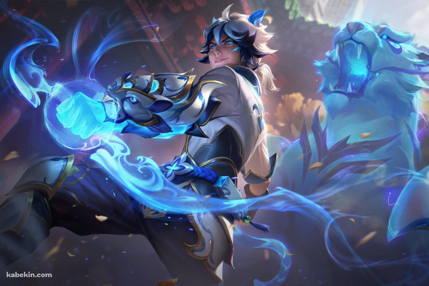 青い弓を持つエズリアル / リーグ・オブ・レジェンド  / ezreal / league of legendsの壁紙(1440px x 960px) 高画質 PC・デスクトップ用