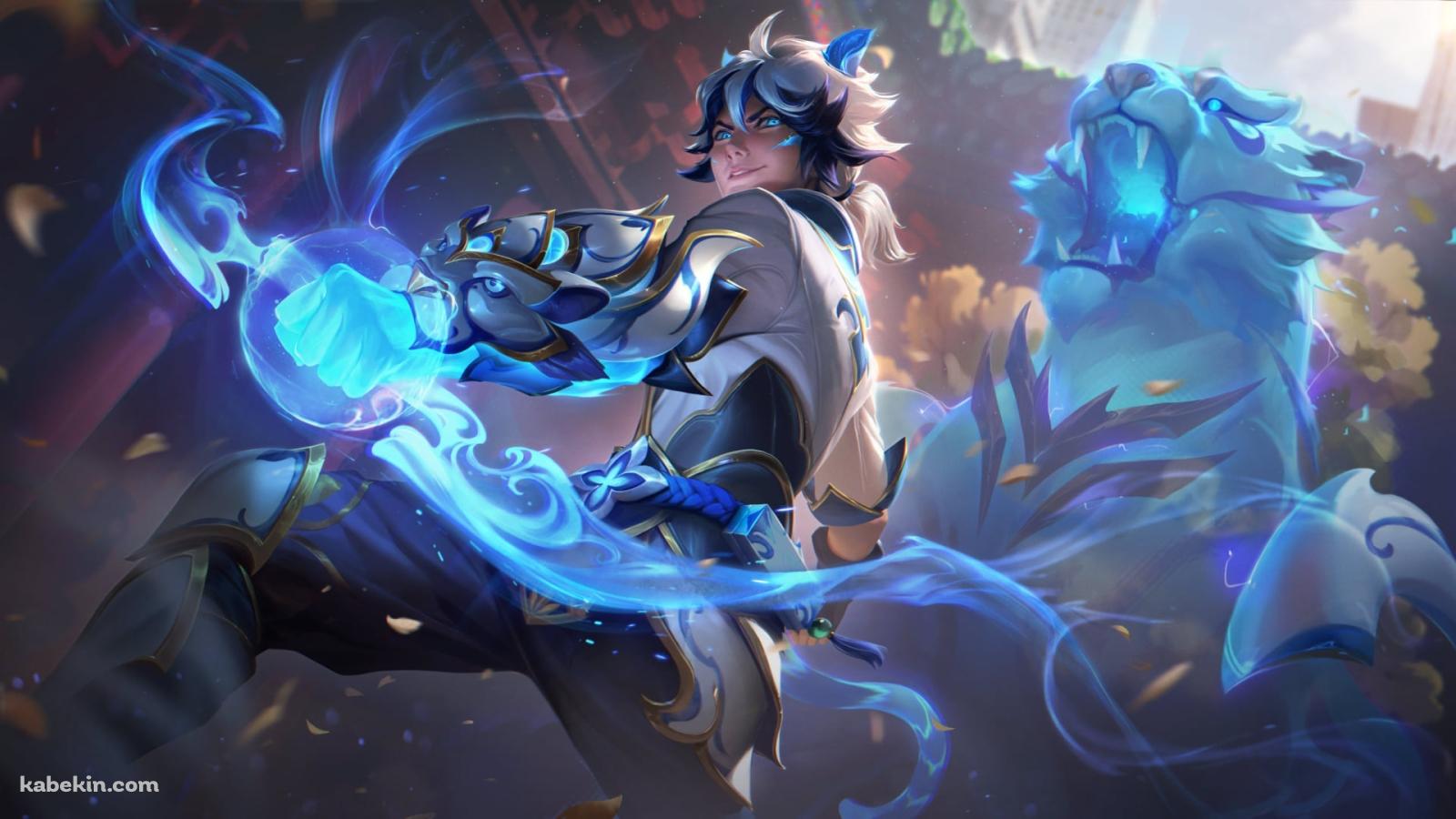 青い弓を持つエズリアル / リーグ・オブ・レジェンド  / ezreal / league of legendsの壁紙(1600px x 900px) 高画質 PC・デスクトップ用