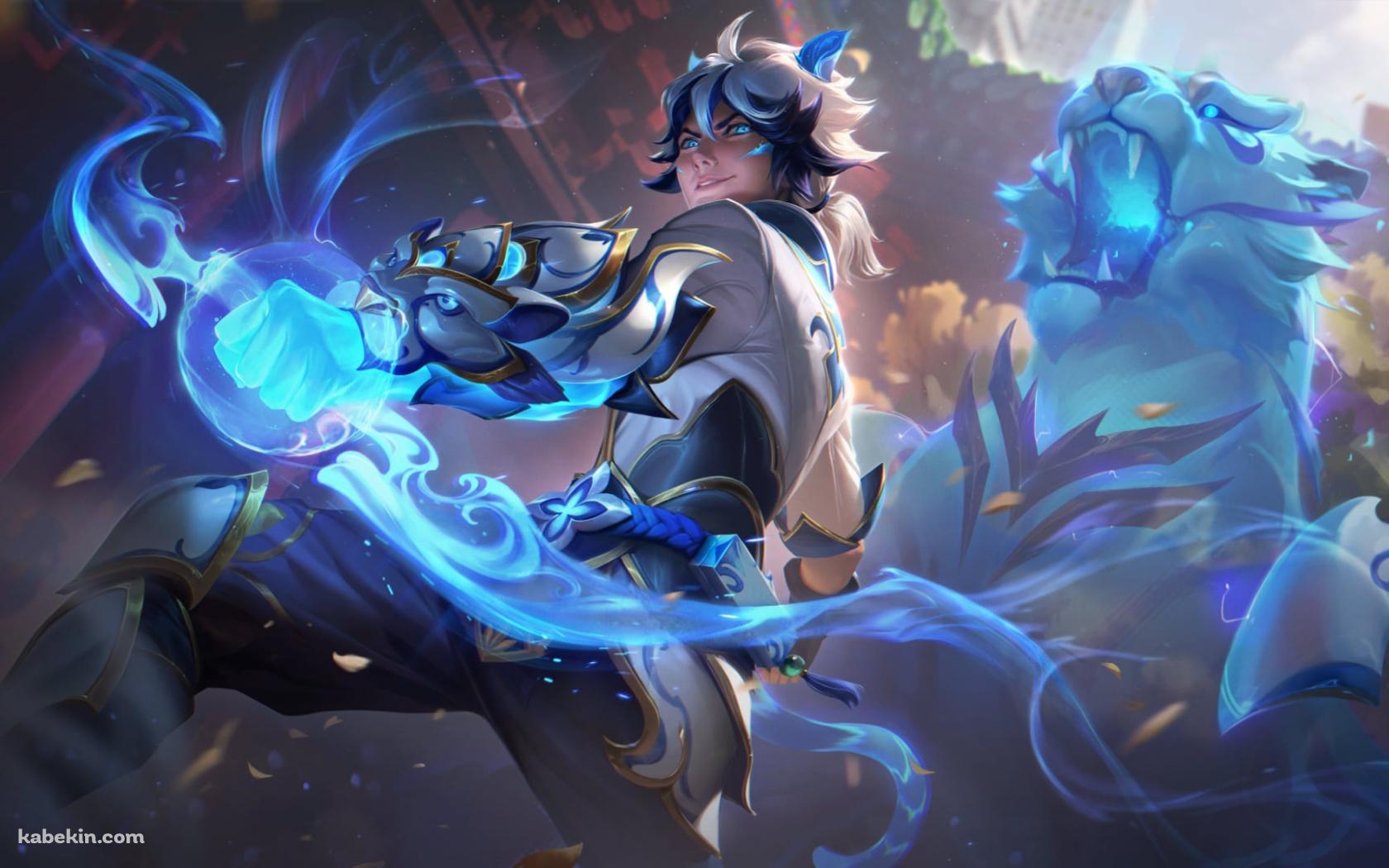 青い弓を持つエズリアル / リーグ・オブ・レジェンド  / ezreal / league of legendsの壁紙(1680px x 1050px) 高画質 PC・デスクトップ用