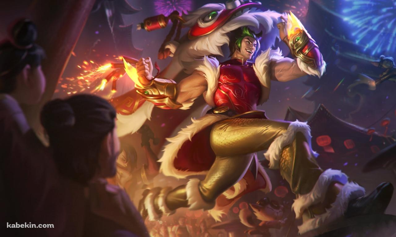 ダッシュするセト / リーグ・オブ・レジェンド  / sett / league of legendsの壁紙(1280px x 768px) 高画質 PC・デスクトップ用