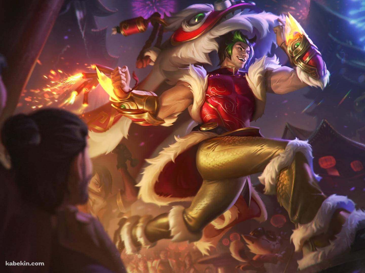 ダッシュするセト / リーグ・オブ・レジェンド  / sett / league of legendsの壁紙(1440px x 1080px) 高画質 PC・デスクトップ用