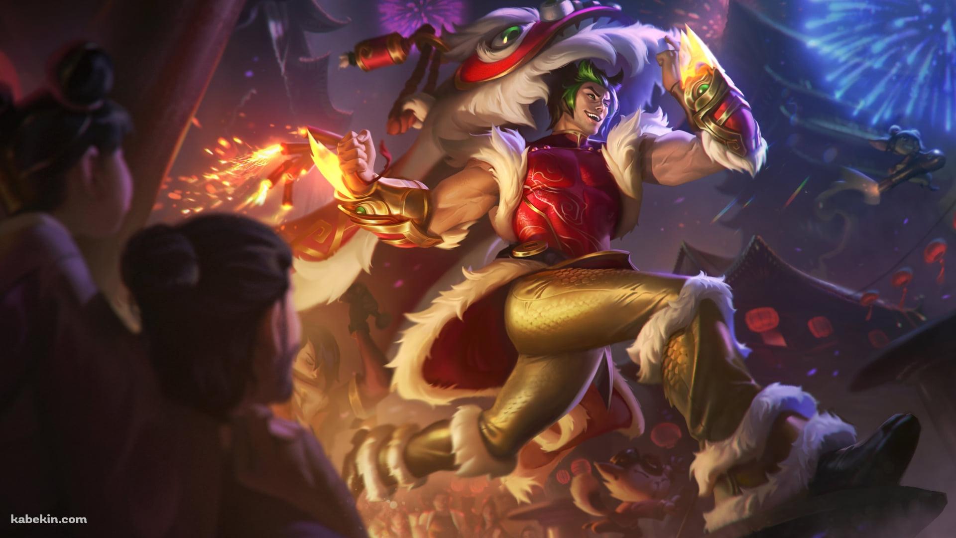 ダッシュするセト / リーグ・オブ・レジェンド  / sett / league of legendsの壁紙(1920px x 1080px) 高画質 PC・デスクトップ用