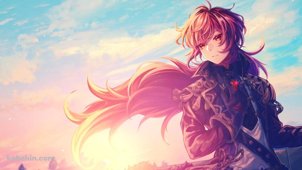 朝日とかっこいいディルック・ラグヴィンド / 原神の壁紙(960px x 540px) 高画質 PC・デスクトップ用