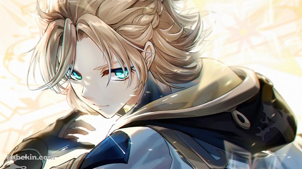 澄んだ表情のかっこいいアルベド / イケメン / 原神の壁紙(960px x 540px) 高画質 PC・デスクトップ用
