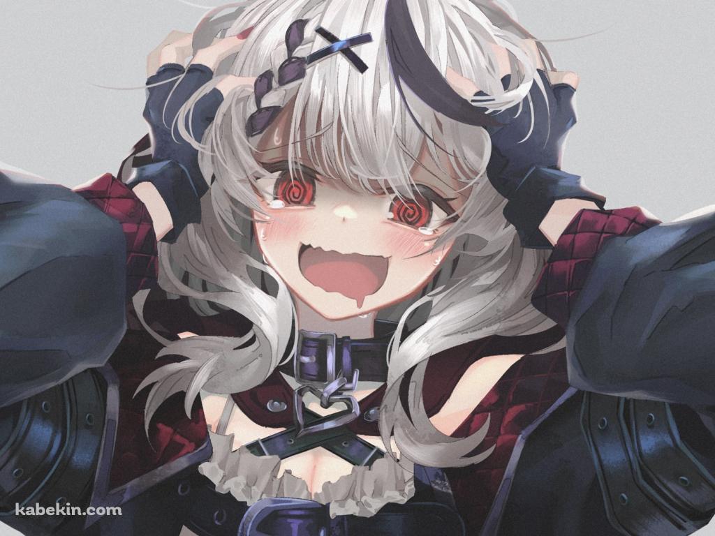 目が回って頭が混乱している沙花叉クロヱ / ホロライブ / バーチャルYouTuber / Vtuberの壁紙(1024px x 768px) 高画質 PC・デスクトップ用