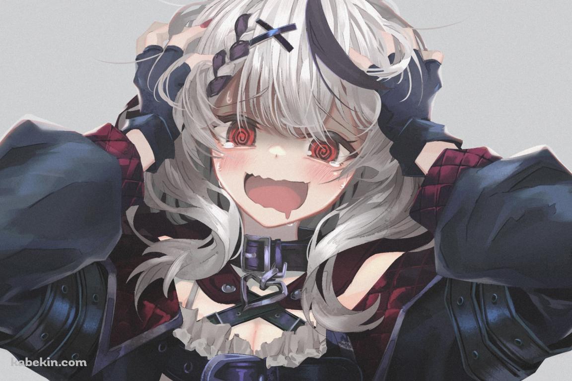 目が回って頭が混乱している沙花叉クロヱ / ホロライブ / バーチャルYouTuber / Vtuberの壁紙(1152px x 768px) 高画質 PC・デスクトップ用