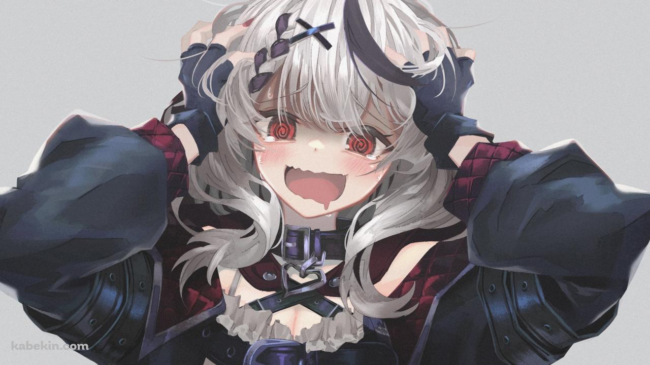 目が回って頭が混乱している沙花叉クロヱ / ホロライブ / バーチャルYouTuber / Vtuberの壁紙(1280px x 720px) 高画質 PC・デスクトップ用