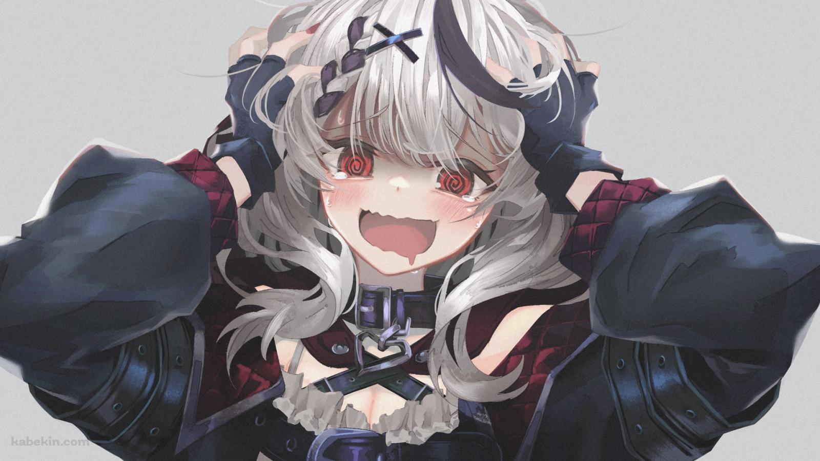 目が回って頭が混乱している沙花叉クロヱ / ホロライブ / バーチャルYouTuber / Vtuberの壁紙(1600px x 900px) 高画質 PC・デスクトップ用