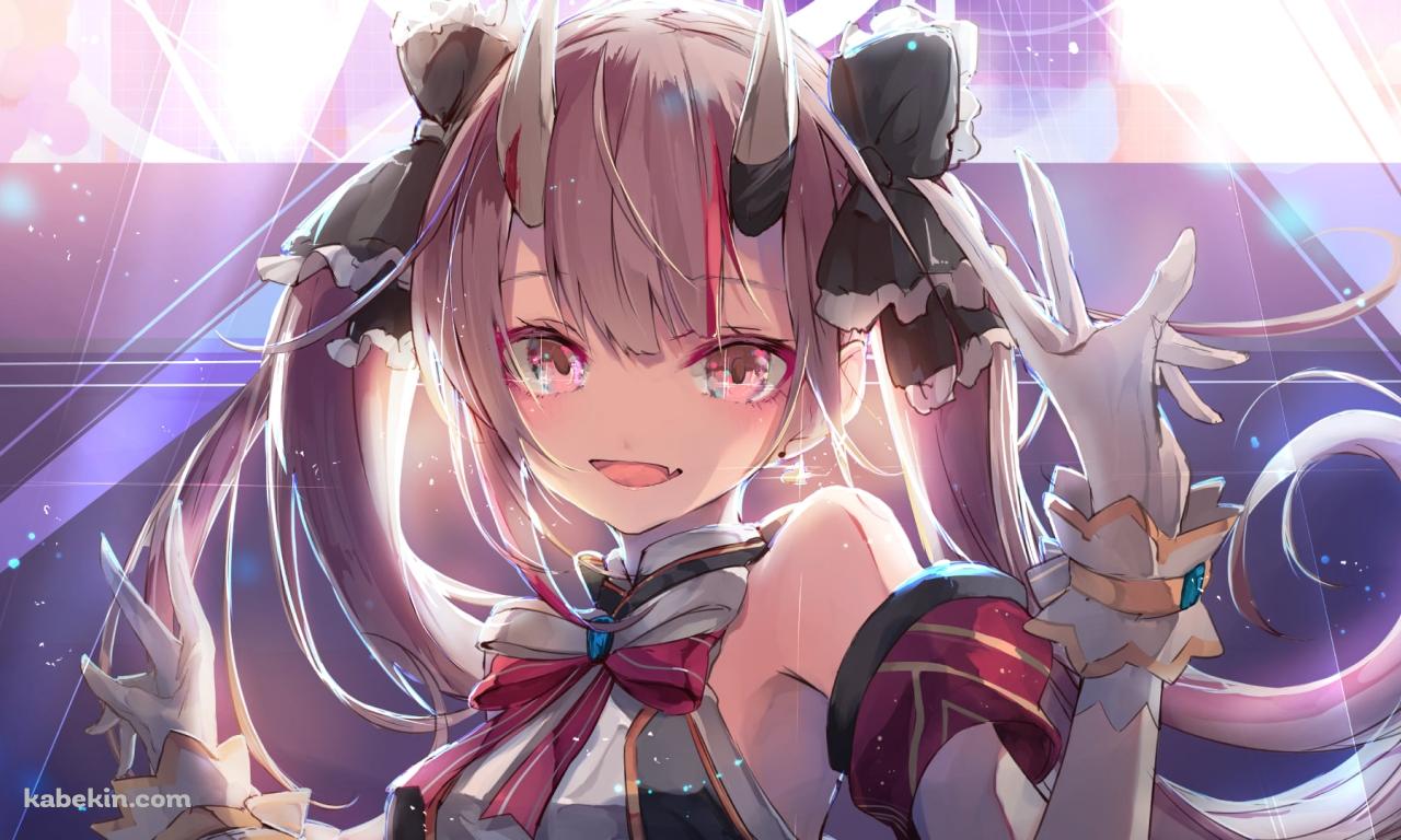 ステージ上でアイドル衣装を着る可愛い百鬼あやめ / ホロライブ / バーチャルYouTuber / Vtuberの壁紙(1280px x 768px) 高画質 PC・デスクトップ用
