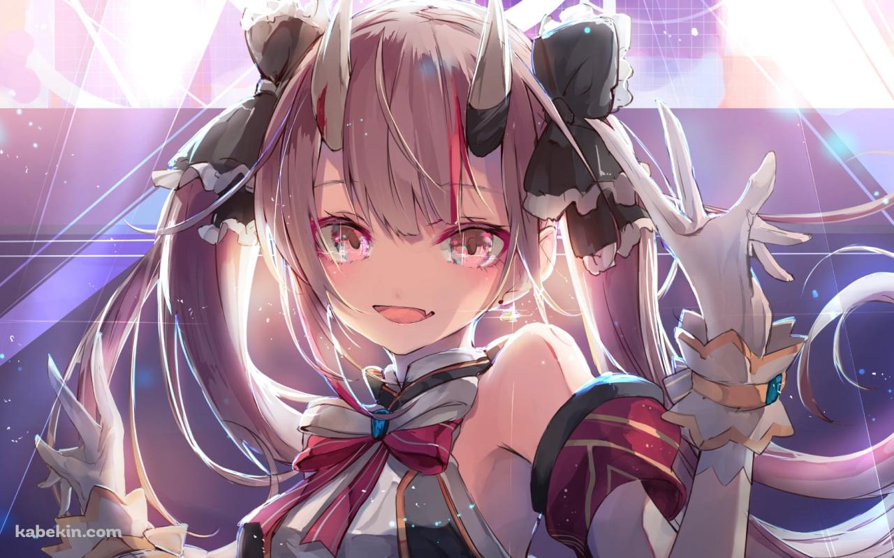 ステージ上でアイドル衣装を着る可愛い百鬼あやめ / ホロライブ / バーチャルYouTuber / Vtuberの壁紙(1280px x 800px) 高画質 PC・デスクトップ用