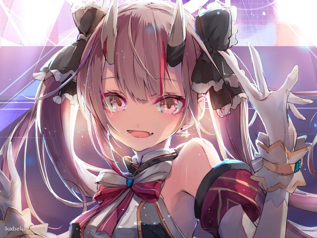 ステージ上でアイドル衣装を着る可愛い百鬼あやめ / ホロライブ / バーチャルYouTuber / Vtuberの壁紙(1280px x 960px) 高画質 PC・デスクトップ用
