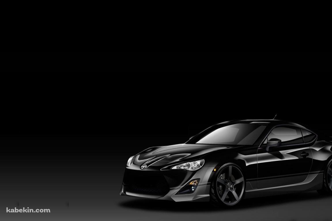 トヨタ 86 黒 / TOYOTA 86 BLACKの壁紙(1152px x 768px) 高画質 PC・デスクトップ用